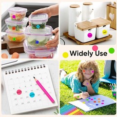 3000 PCS 1/2 Inch Colored Dot Stickers Round Color Coding Labels Circle Dots …