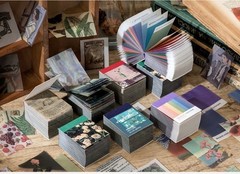 366 Pages Mini Memo Pad Junk Journal Kit Ephemera for Junk Journal Scrapbook