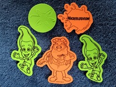 Jimmy Neutron Carl Wheezer Nickelodeon Sticker Foam Art 3D Puffy Scrapbook 5 pc