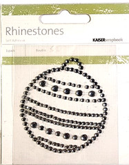 Kaisercraft Silver Christmas Ornament Rhinestones for Cards & Scrapbooks