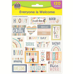 Teacher Created Resources EVERYONE IS WELCOME Stickers – 120 pcs