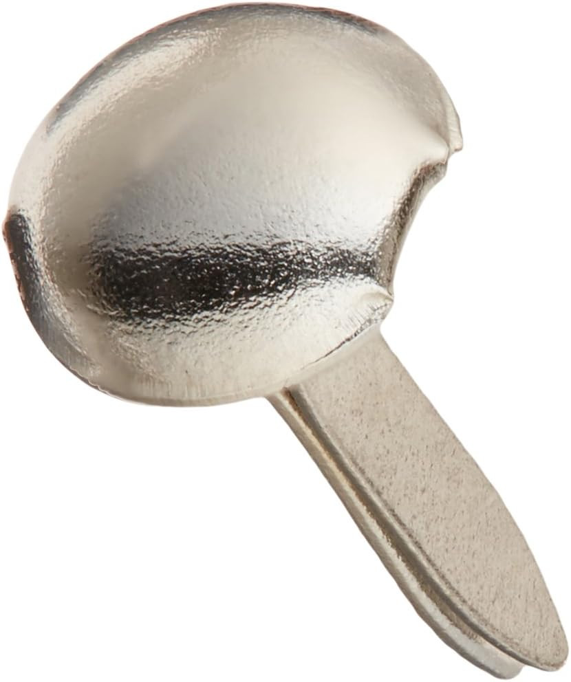 Mini Metal Paper Fasteners 3Mm 100/Pkg, round – Silver