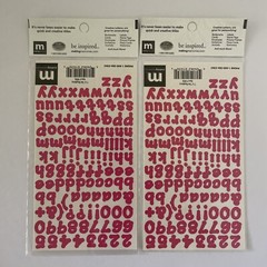 Making Memories Creative Letters Scrapbooking – 7/16″ Dot Dark Pink