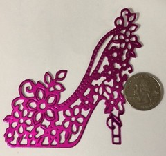 VICTORIAN SHOE Die-Cuts(3pc)Stripper Heel•Dancing•Glitter•Metallic•Prismatic•