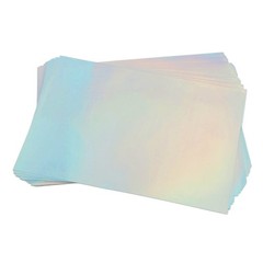 22 Sheets A4 Printable Holographic Sticker Paper Efficient Inkjet For DIY
