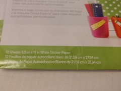 2 NEW CRICUT Printable Sticker Paper 12 Sheets 8.5 X11 1/2″ for Cricut Explore