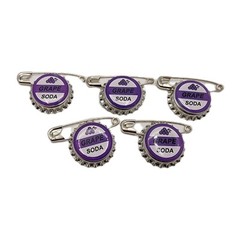 Set of 5 – Replica ELLIE BADGE GRAPE SODA BOTTLECAP PIN! «UP» 1:1 Replica Up Pin