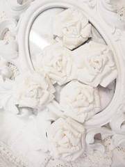SPECIAL Baby POETRY WHITE 6 Pk Flowers PAPER 45-50mm Manor House ConB