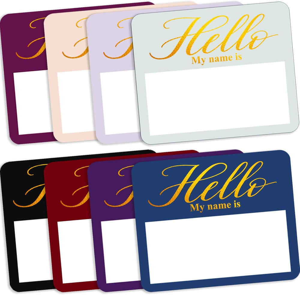 Hello My Name Is Stickers, 120PCS Name Tag Stickers, 3″ X 2.5″ Self-Adhesive