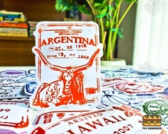 50 pcs «Arrival Stamps» Sticker Pack Passport Luggage Travel Transparent Decals
