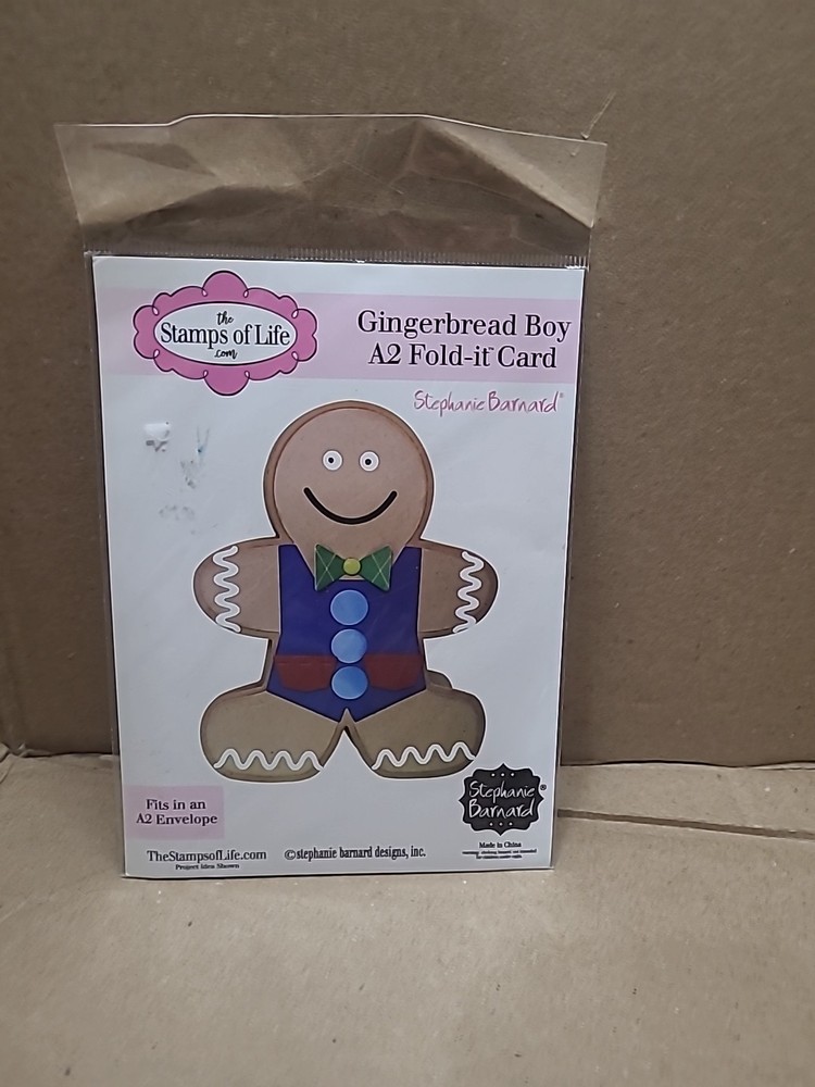 Gingerbread Man Christmas A2 Fold It Die Cuts for Card-Making and…