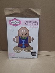 Gingerbread Man Christmas A2 Fold It Die Cuts for Card-Making and…