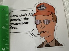2 Dale Gribble Rusty Shackleford King Of The Hill Decal Water Bottle Sticker