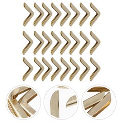 50Pcs Iron Book Corner Covers Golden Vintage Style Protectors