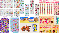 Shine Bright Sticker Bundle – Kid Cartoons Video Game Themes Mix Shape & Sizes