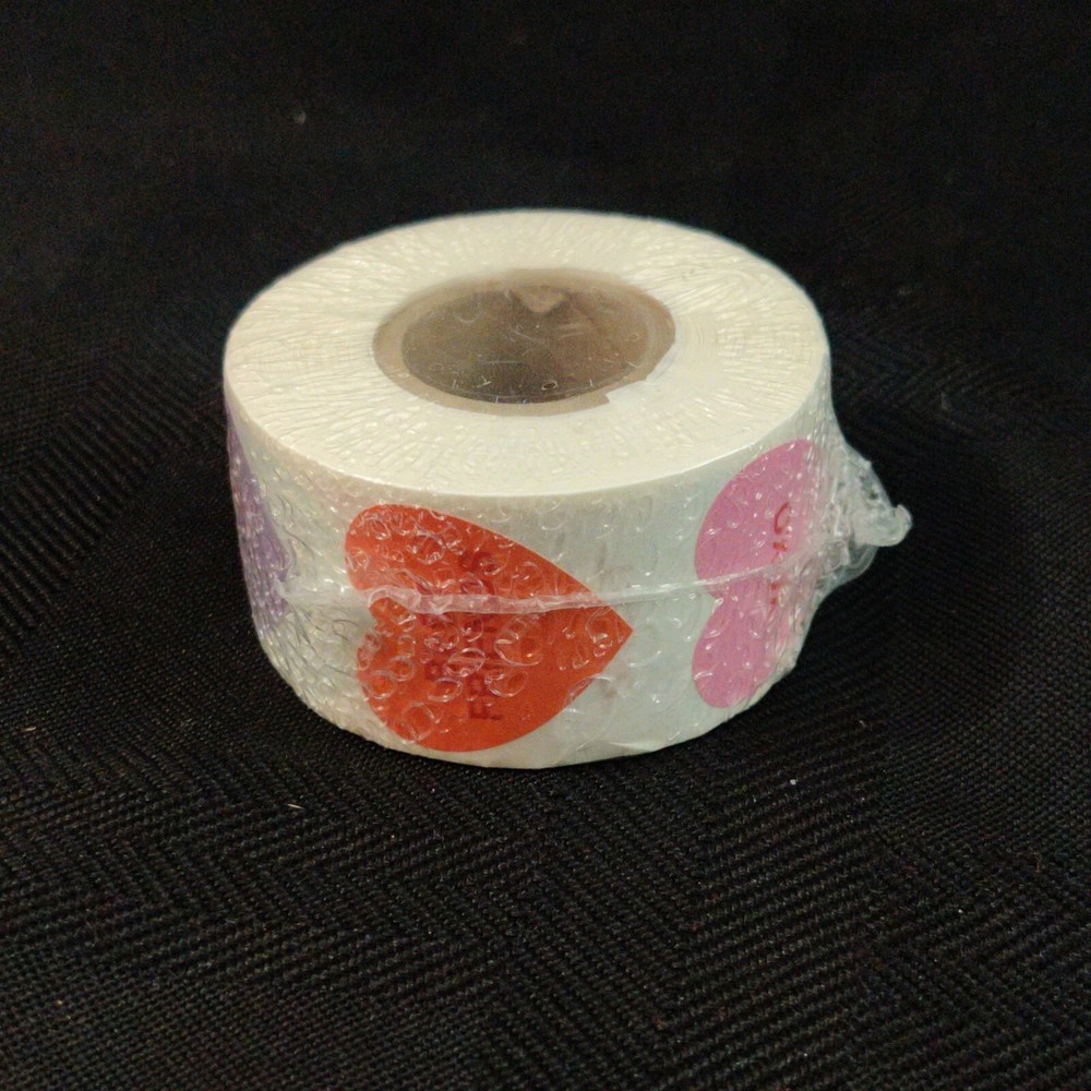 500 Valentine Candy Heart Stickers / 8 Different Messages