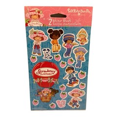 Vintage AG Stickety Doo Da Stickers STRAWBERRY SHORTCAKE 2 Sheets NIP sealed