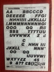5 Letraset INSTANT LETTERING Transfer Letters 60 & 72pt Helvetica Bold & Med 3