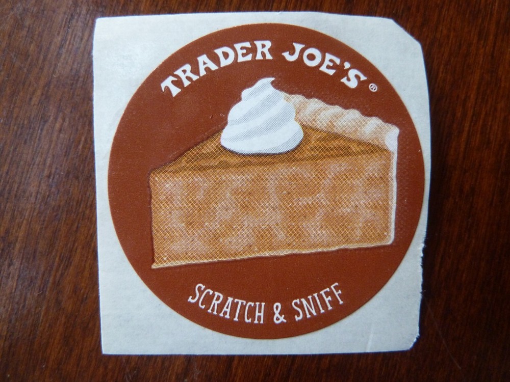 Trader Joe’s Scratch N Sniff Stickers Lot Thanksgiving Pumpkin Pie Punkin’ Scent