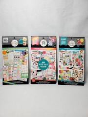 Lot Of 3-The Happy Planner-Seasonal, Choose Happy & Essential-99% Complete-MAMBI