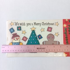 Provo Craft First Impressions Folk Art Merry Christmas Rub-On Transfers