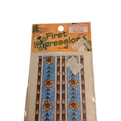 Provo Craft First Impressions Rub-On Transfers Borders Floral Acid-Free 48-8668
