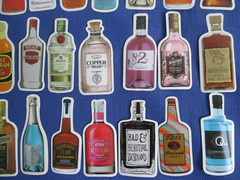 #44 NEW Lot-68 2″ Stickers Embellishments Party Wine Liquor Cardmaking Scrapbook