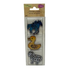 Crafter’s Square Laser Cut Chipboard Shapes Animal Craft Embellishments 5 Pack
