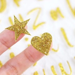 648 Pcs Gold Letter Stickers Glitter Alphabet Number Stickers 8 Sheets Self A…