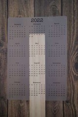 2023, 2024, or 2025 Year At A Glance Calendar Stickers for Planners and Journals