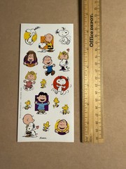 Peanuts Gang Snoopy Characters Sticker Sheet Woodstock Charlie Lucy Stickers NEW