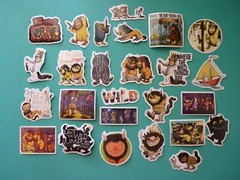Where The Wild Things Are Vinyl Sticker Lot (26) pcs Maurice Sendak Book