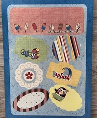 Imaginisce A Shore Thing Lickety Splits Scrapbooking Sticker Embellishments NEW