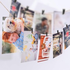 VOSAREA 100PCS Wooden Paper Clips Mini Versatile Clothespin Photo Clips Organ…
