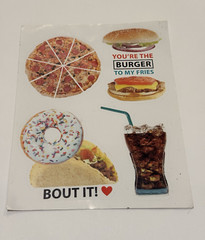 Horizon Group USA Stickers Pizza Burger Taco Soda Pop Donut 69997 Unused 2016