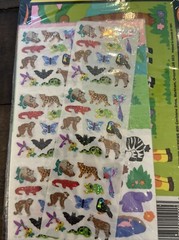Vtg Sandylion Sticker Album Sealed Jungle Tiger Lion Elephants 1991 w/ Stickers