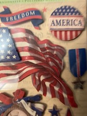 K & Company- Patriotic- flag- USA- grand adhesions-14 pieces