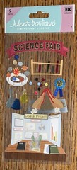 RARE Jolees Science Fair Volcano Crystal School Project Planet Scrapbook Sticker