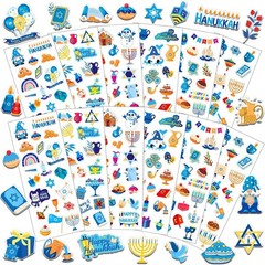 Happy Hanukkah Foam Stickers – 120 Unique 3D Designs for Crafts & Decor