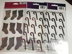 EK Success Sticko Candy Canes Scrapbook Stickers Lot Christmas Holiday Stockings
