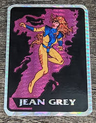 Vintage JEAN GREY Prism Vending Machine Sticker Marvel Masterpieces 1990s