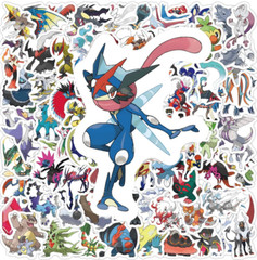 60 Pcs Kawaii Pokemon Stickers Waterproof Vinyl Graffiti Anime Decals Set