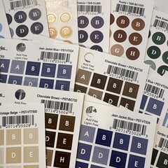 Lot Of 24 Sheets All My Memories Alphabet Stickers Alpha Blocks Alpha Rounds