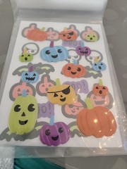 Glow In Dark Glitter Goggly Eyes Halloween 125 Sticker Pack Stickers Sealed New