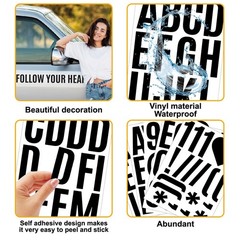 24 Sheets 2 Inch Self Adhesive Letters Stick on Vinyl Letters Capital…