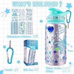 Christmas Stocking Stuffers for Kids, Decorate Your Own Water Bottle with Sti…