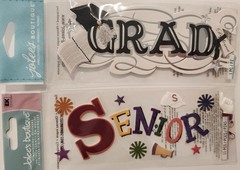 Lot Of 8 JOLEE’S BOUTIQUE K&COMPANY Dimensional Scrapbooking Stickers GRADUATION