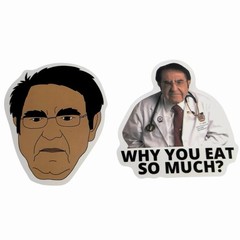 NEW Stickers 44ct 600lb Life Dr. Now Memes