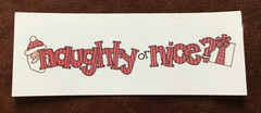 🎅🏼EK SUCCESS PAGE TITLES PHRASES CARD STOCK «naughty or nice»🎅🏼