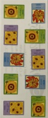 FLOWER SEED PACKET Stickers(10pc) Creative Memories•Garden•Sunflower •Daylily•